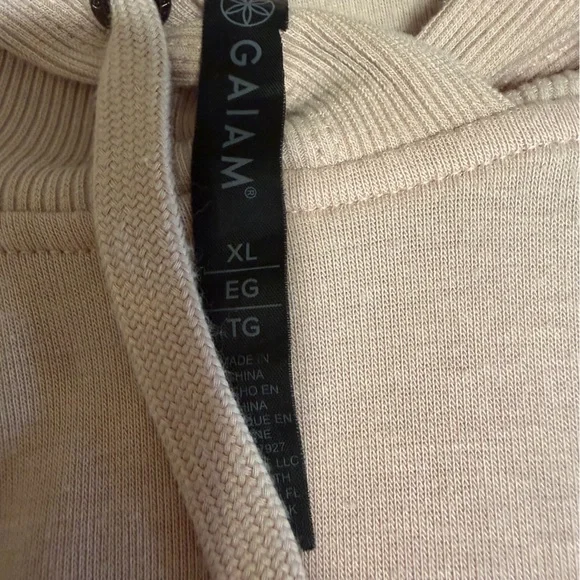 Gaiam Soft Pink Hoodie XL Yoga Pullover Lightweight Lounge Athleisure - Picture 2 of 7